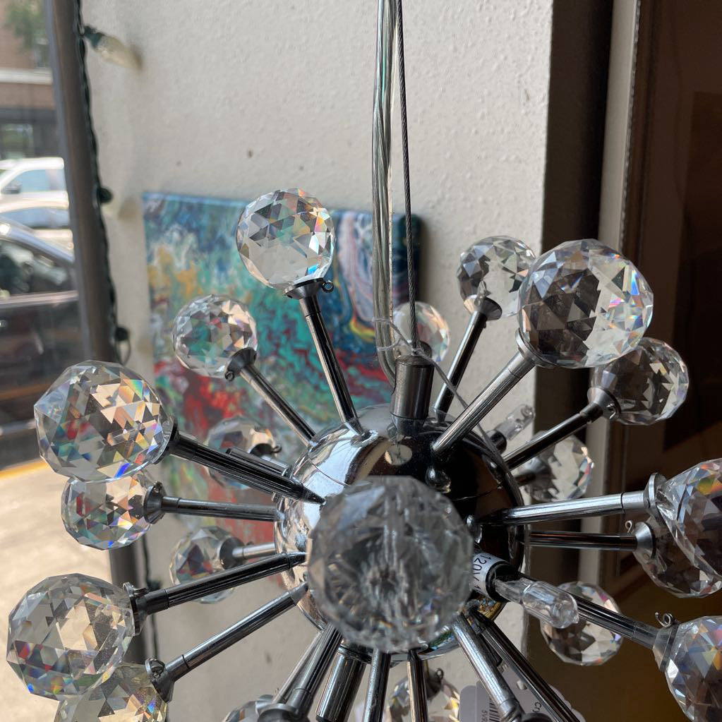 Crystal Ball Sputnik Chandelier