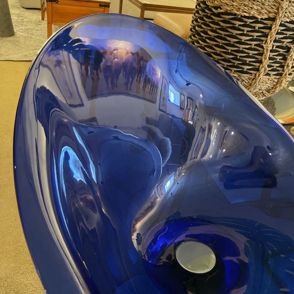 Eros by Kartel Blue Egg Chair