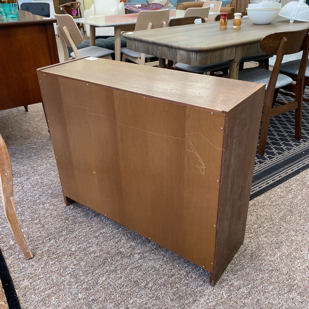 Vintage Small Walnut Laminate Bookcase