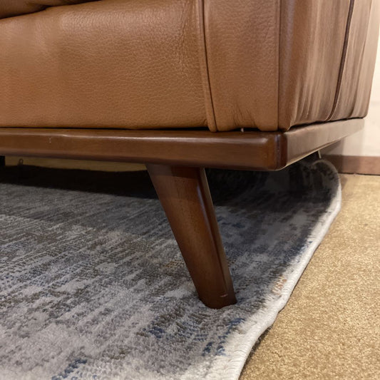 Karlstad Chestnut Leather LAF Chaise Sectional U SECTIONALS LAF