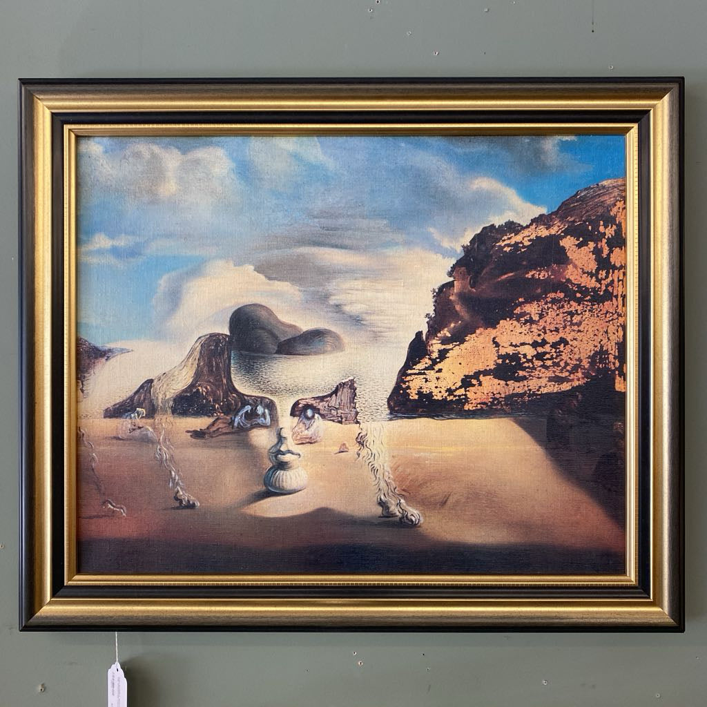 DALI INVISIBLE AFGHAN WITH THE APPARITION Canvas Print