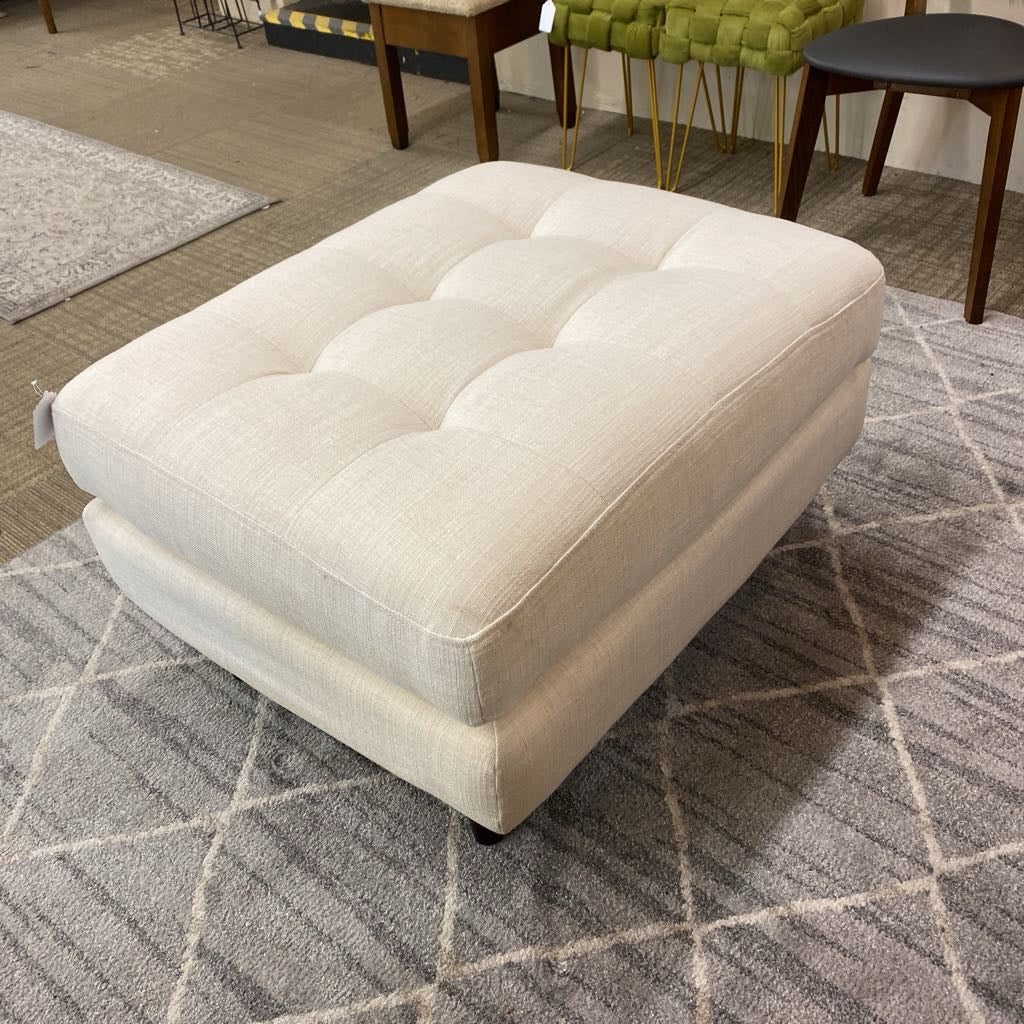 Biscuit Cream Tufted Ottoman U OTTOMANS