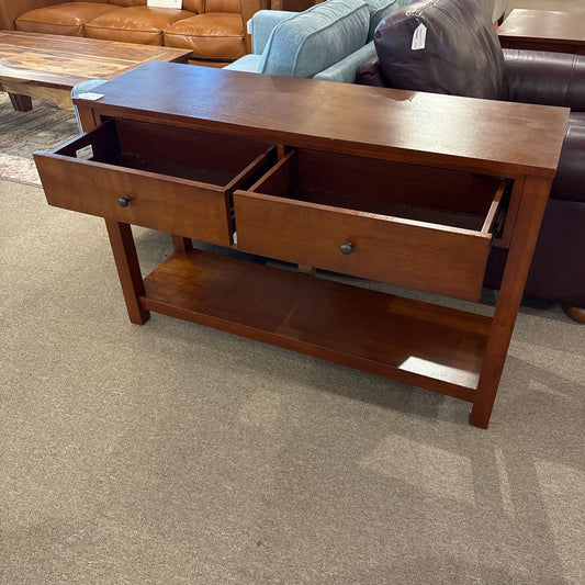 Cherry Wood 2 Drawer Console C CONSOLE TABLES