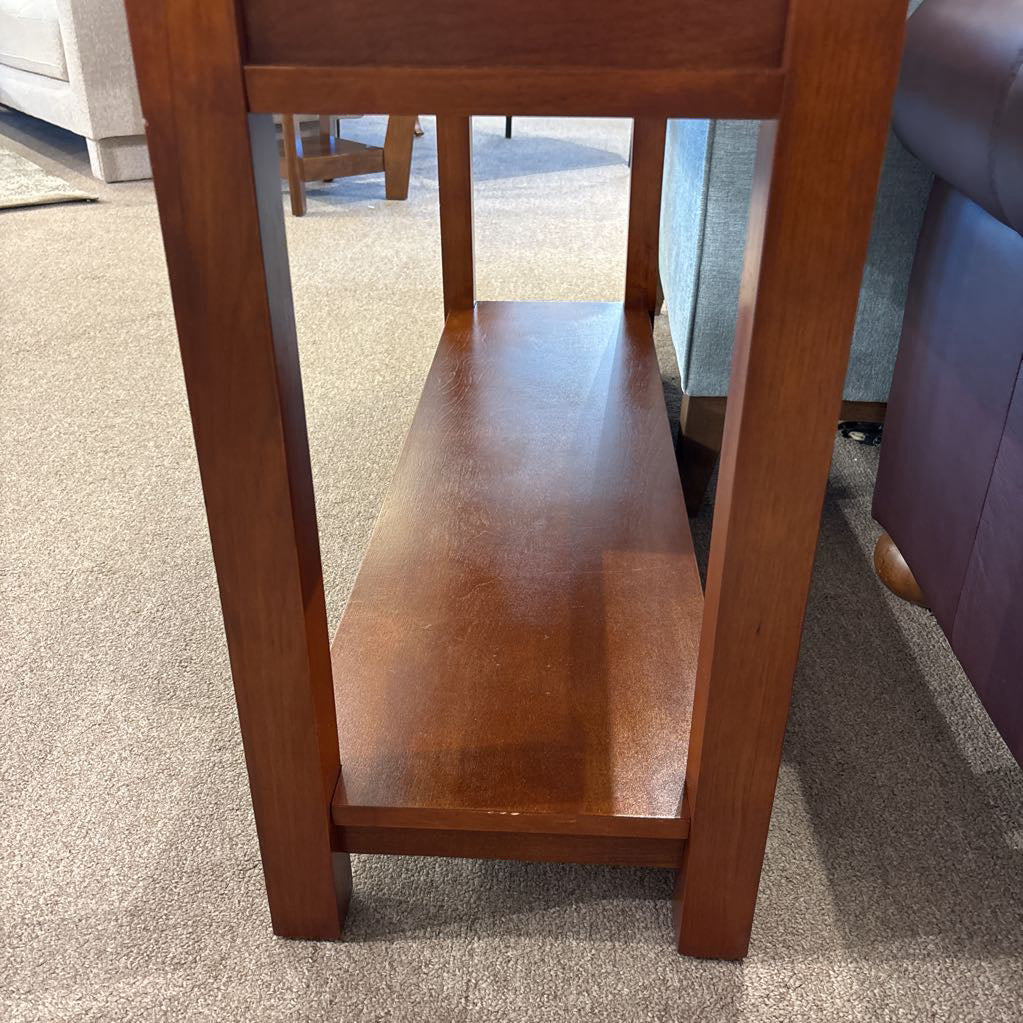 Cherry Wood 2 Drawer Console C CONSOLE TABLES