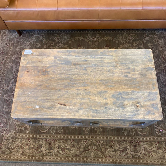Grey Wash Tropical Wood Coffee Table C COFFEE TABLES