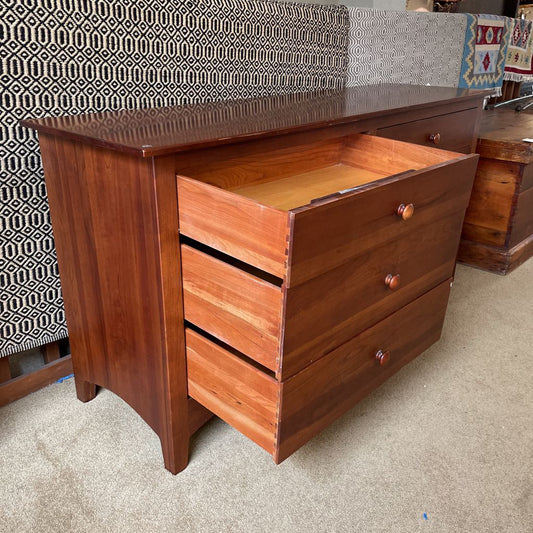 Ethan Allen Cherry Wood 6 Drawer Lowboy