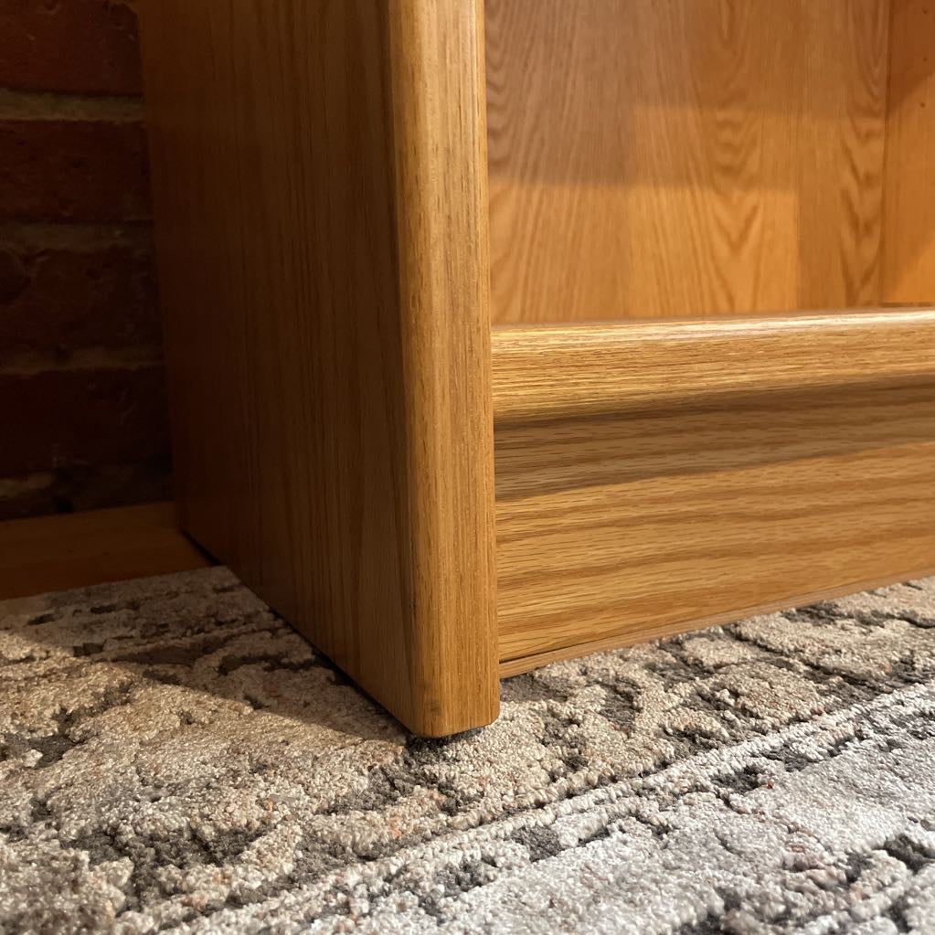 Oak Double Wide Danish Made Bookshelf