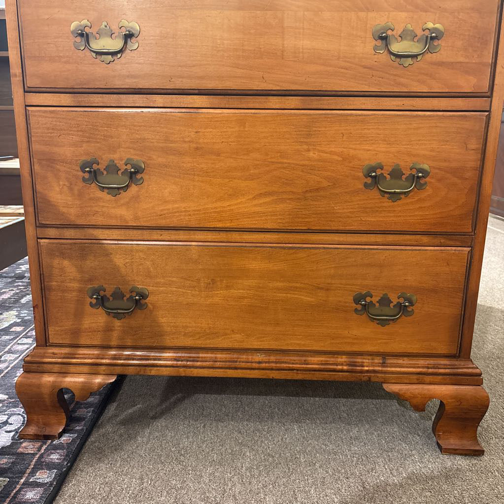 Vintage Solid Hard Rock Maple Chest of Drawers