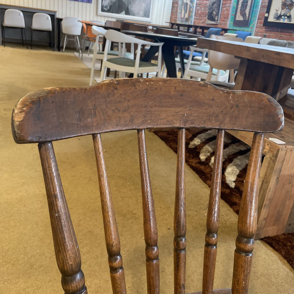 Antique Spindle Back Chair set of 4 C DINING CHAIRS