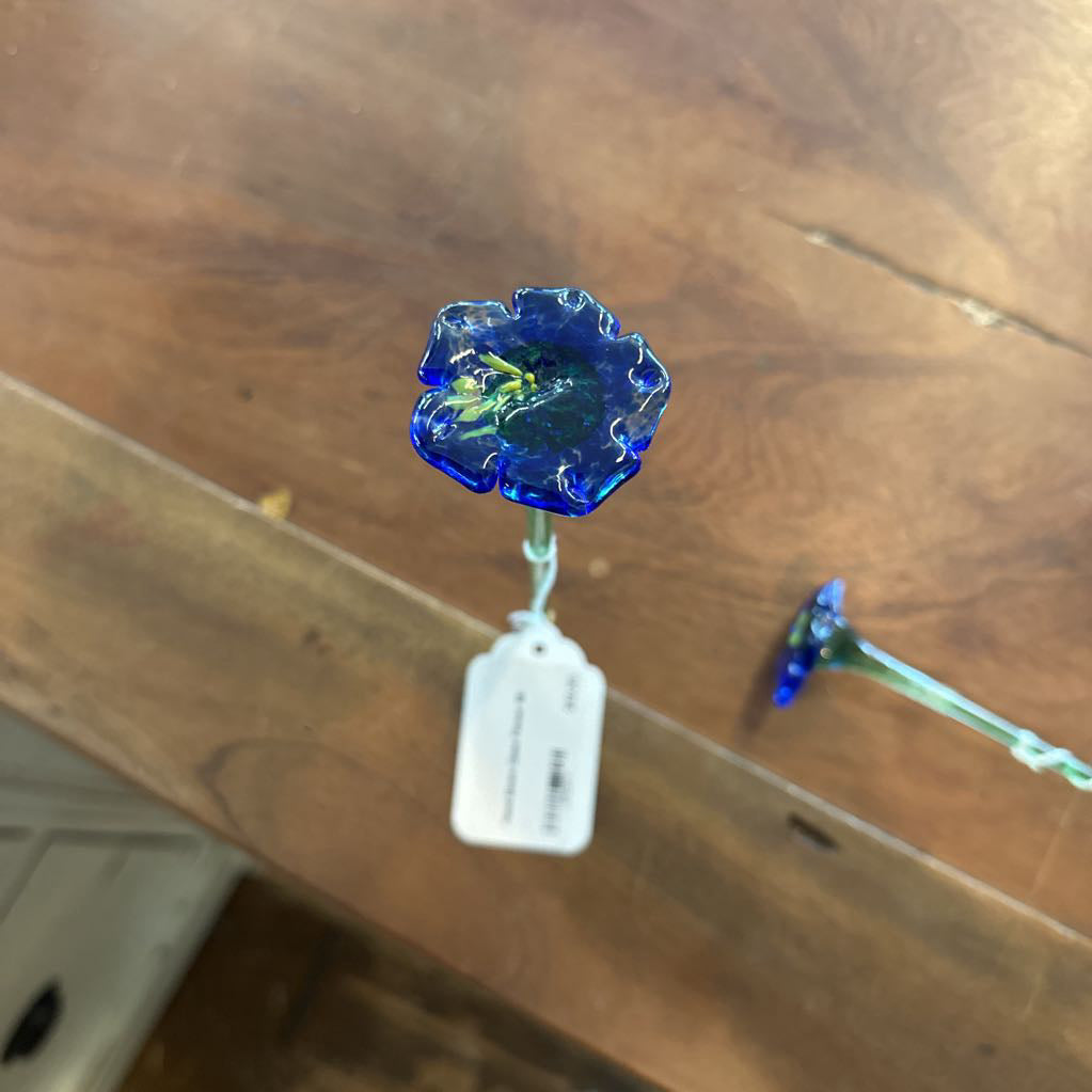 Hand Blown Glass Flower