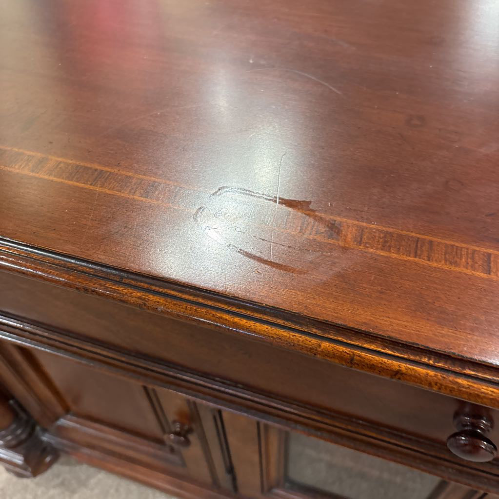 Dark Wood Media Sideboard