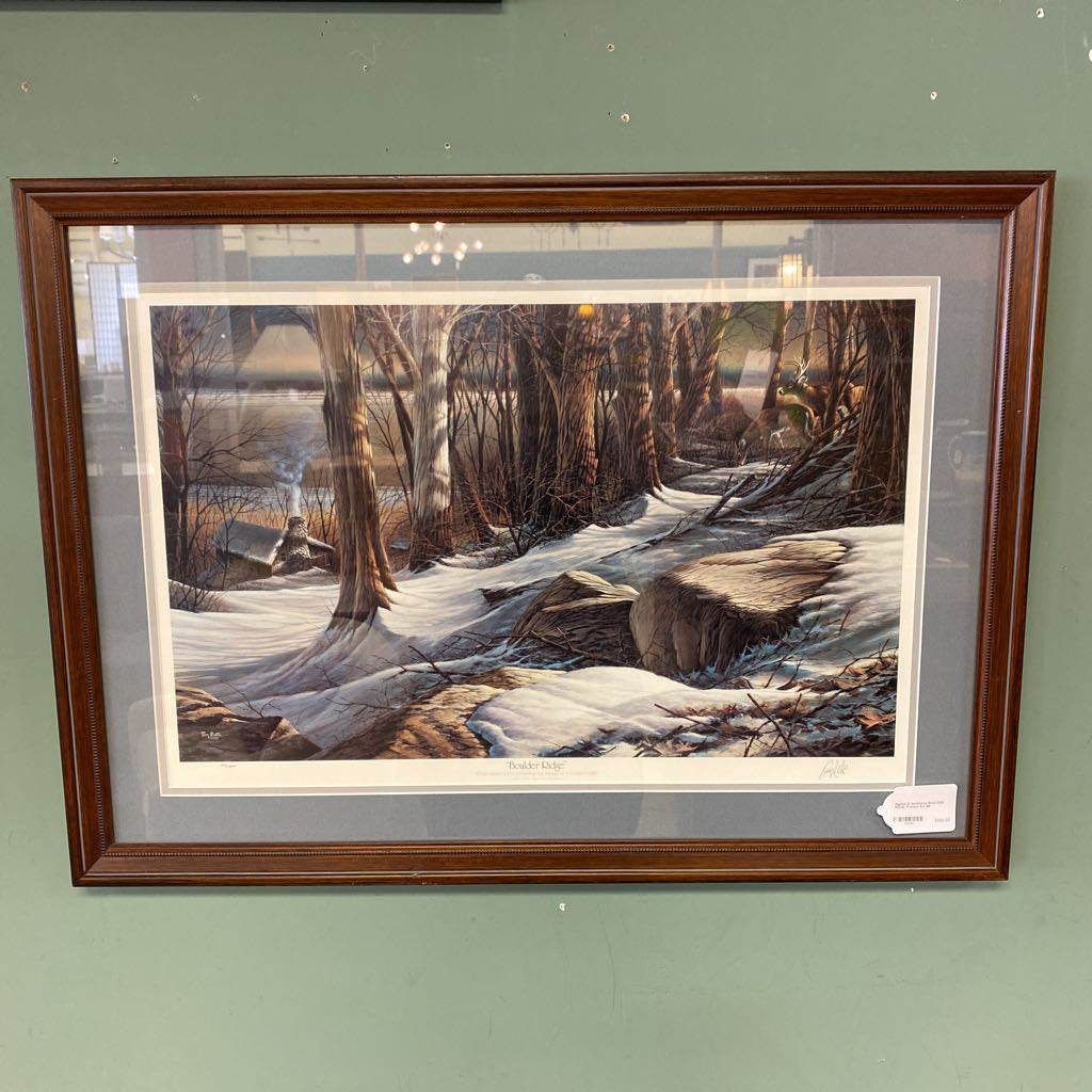 Signed & Numbered BOULDER RIDGE Framed Art