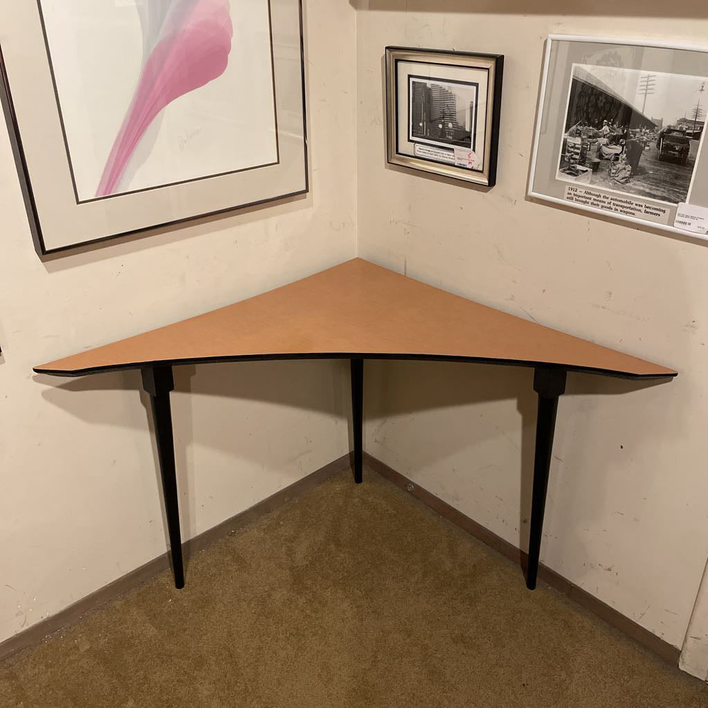 Triangular with Curved Side Corner Table C SIDE TABLES