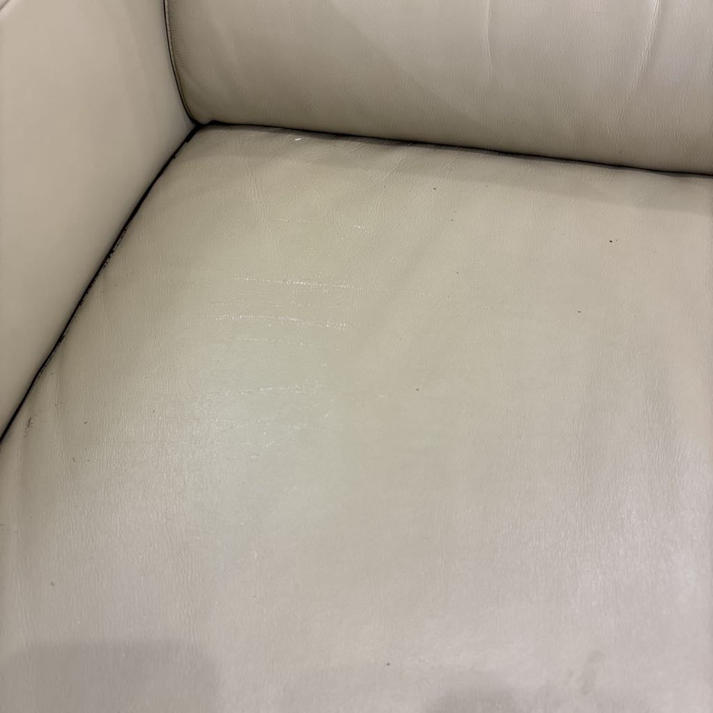 Beige Leather Sofa U SOFAS