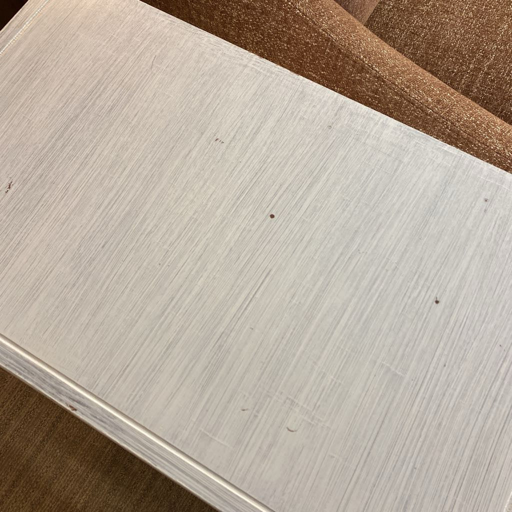 Whitewash Side Table w/Drawer & Shelf