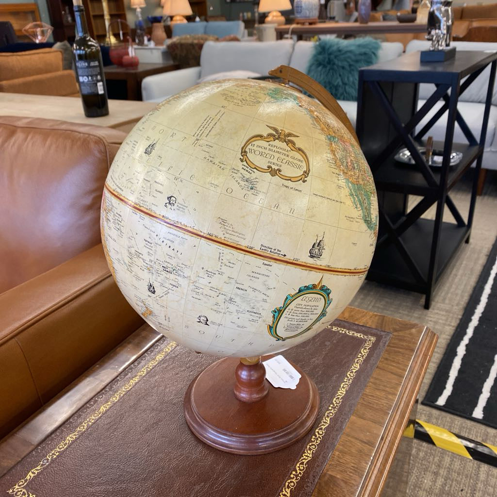 Antique Style Topographic Globe