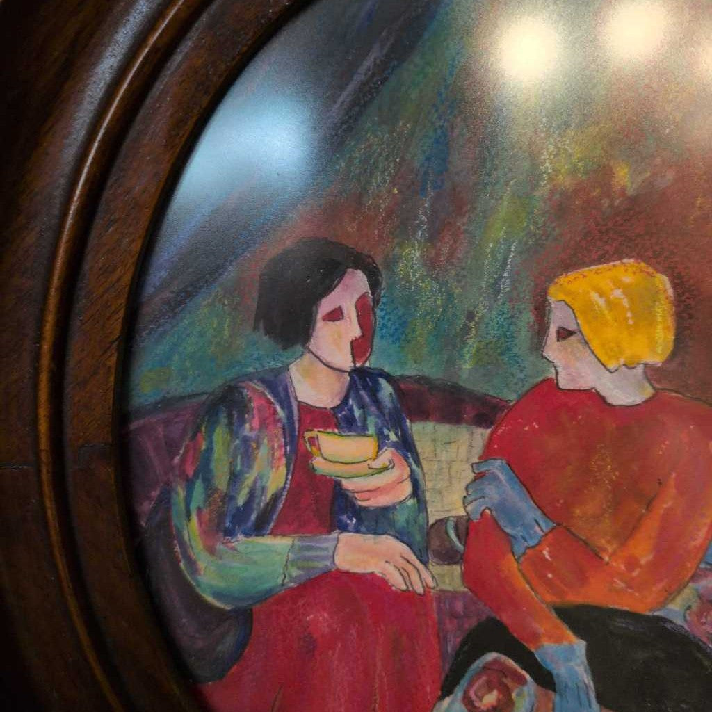 Oval Picture Frame Oil Painting