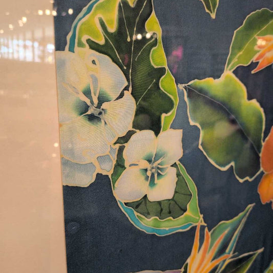 Bird of Paradise Flower Silk Print ART