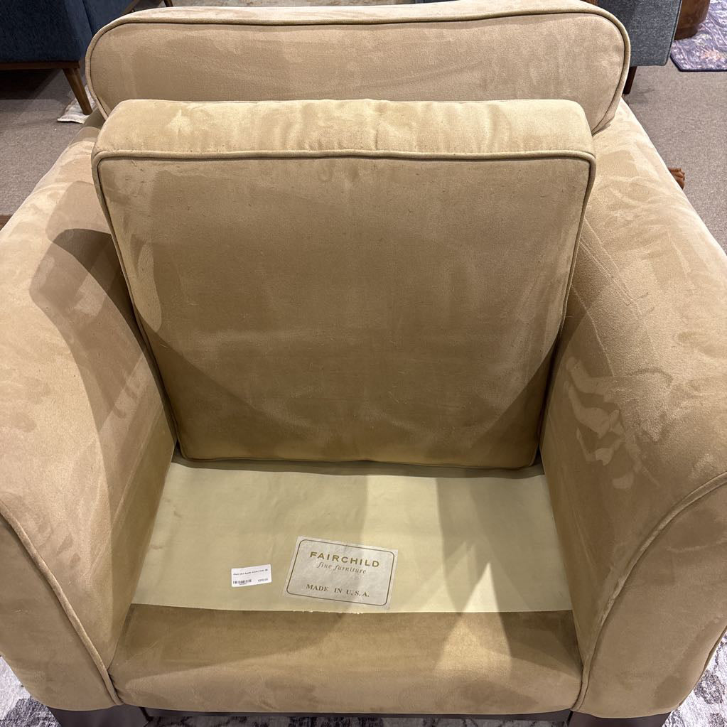 Khaki Ultra-Suede Accent Chair U ACCENT CHAIRS