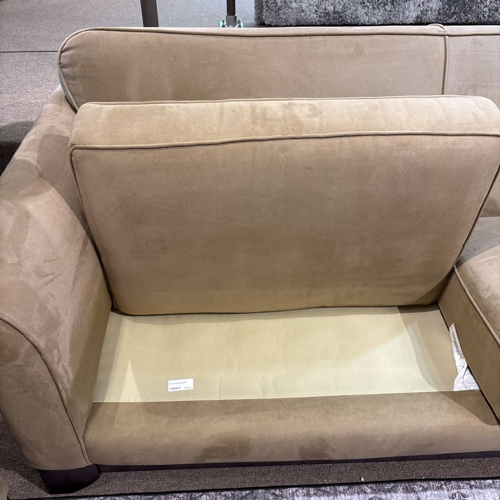 Khaki Ultra-Suede Sofa U SOFAS