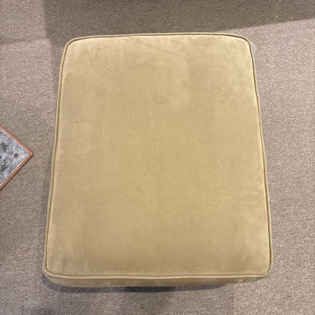Khaki Ultra-Suede Ottoman U OTTOMANS