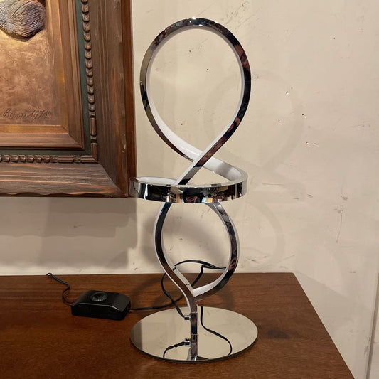 Silver and White Swirl Light
