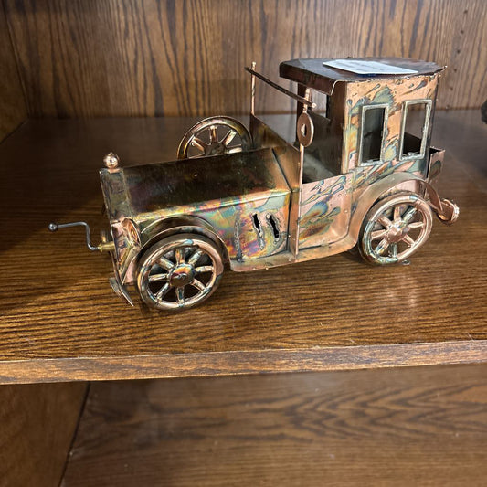 Copper Sculpture Automobile Music Box SMALLS