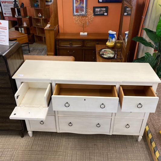 Off White Large 10 Drawer Dresser C LOWBOYS