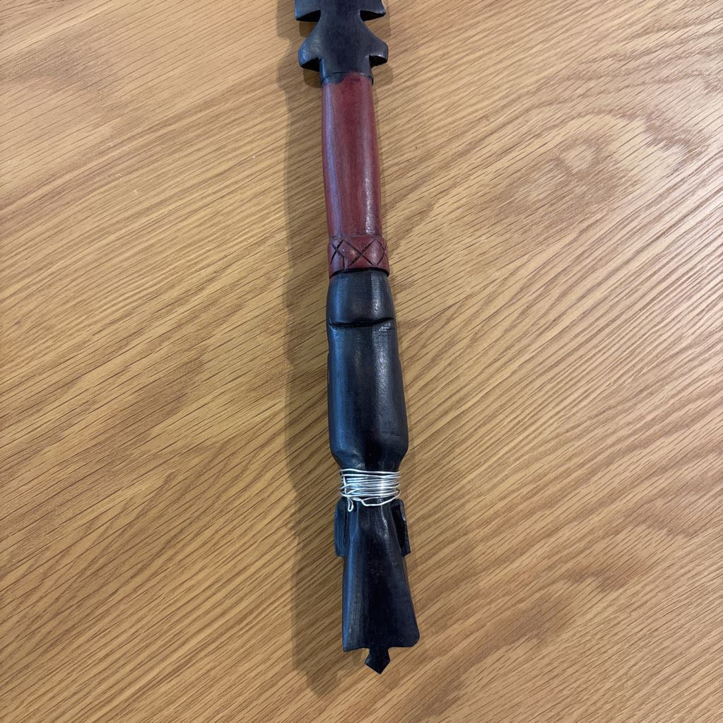 Vintage African Hand-Carved Wooden Knife