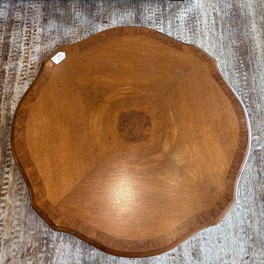 Vintage Traditional Style Burlwood Coffee Table C COFFEE TABLES