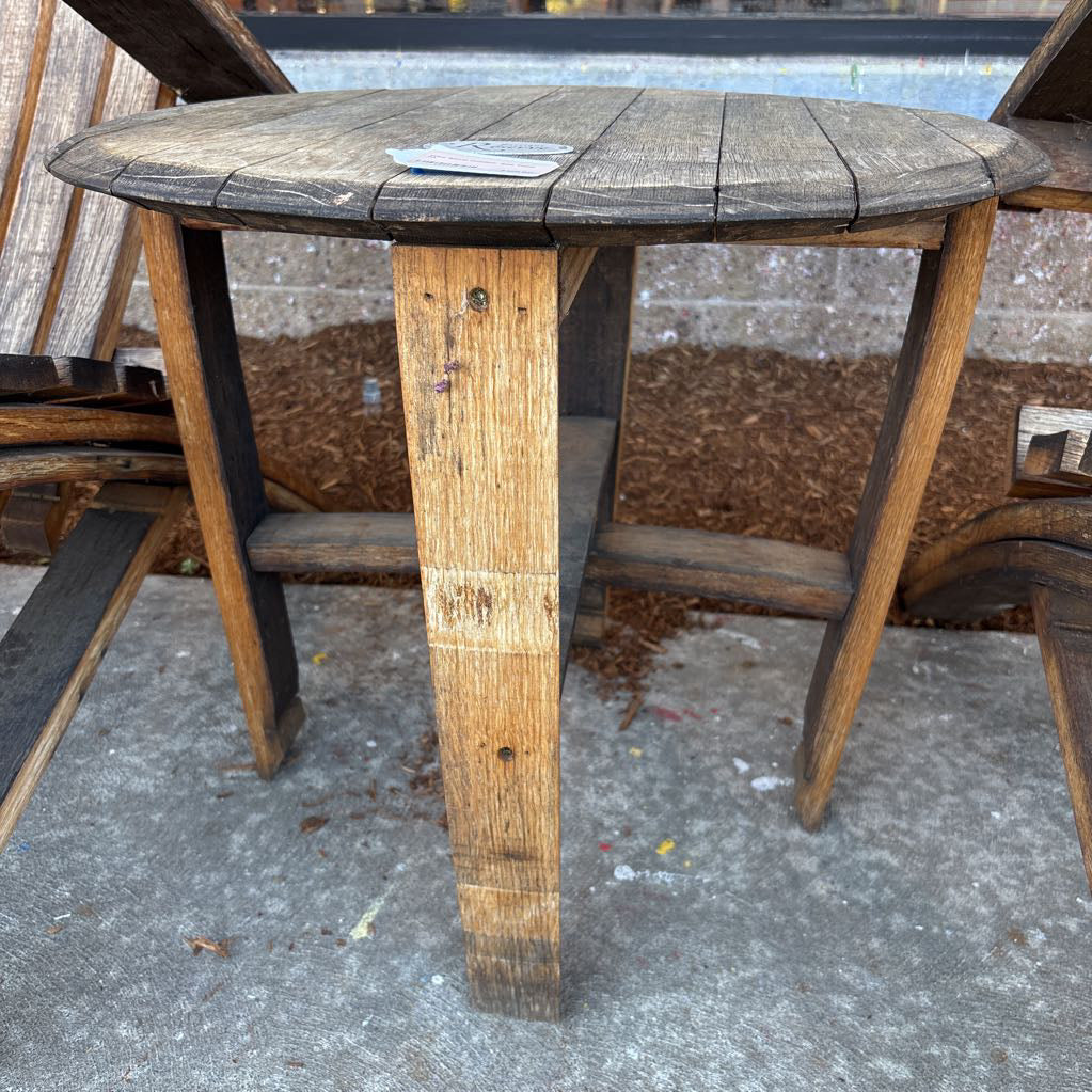 Wine Barrel Outdoor Side Table OUTDOOR
