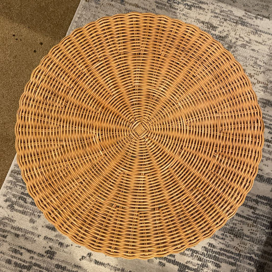 Woven Round Wicker Stool C STOOLS