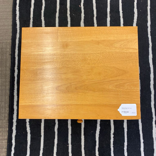 Blonde Wood Side Table w/Drawer C SIDE TABLES