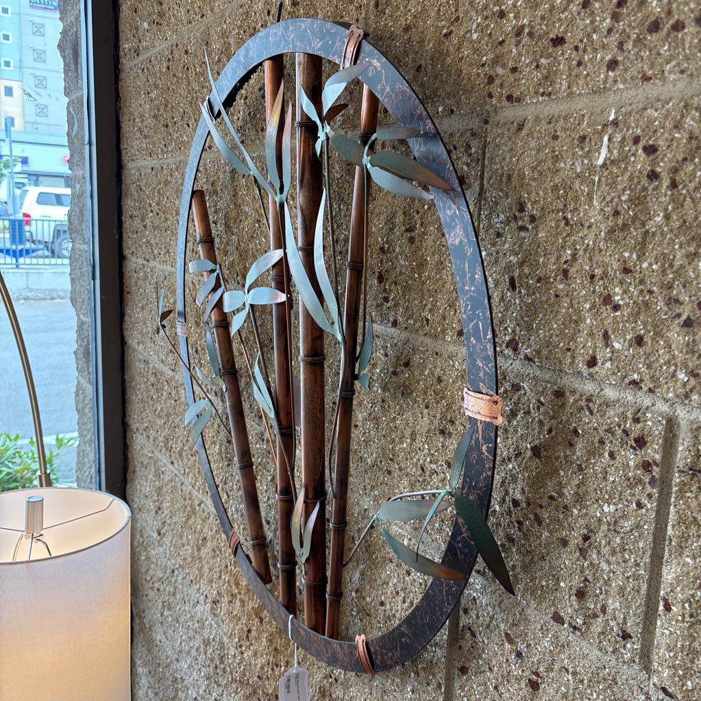 Copper Metal Bamboo Wall Sculpture ART