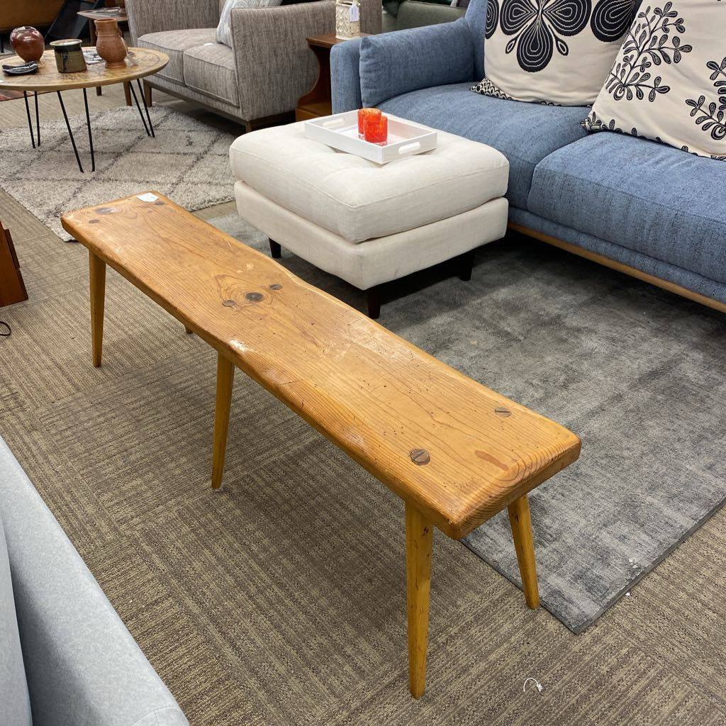Six Leg Pine Bench