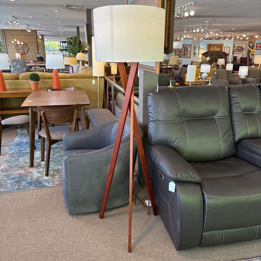 Walnut Tripod Floor Lamp LAMPS