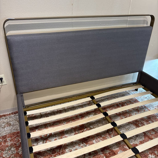 Modern Antique Brass Queen Bed