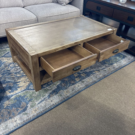 Rustic Two-Drawer Coffee Table C COFFEE TABLES