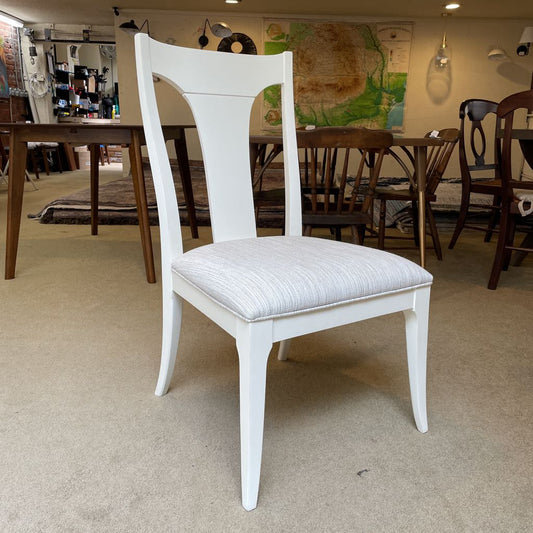 Ethan Allen White Dining Chairs SET of 6 C DINING CHAIRS