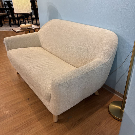 Article White Boucle Apartment Sofa U SOFAS