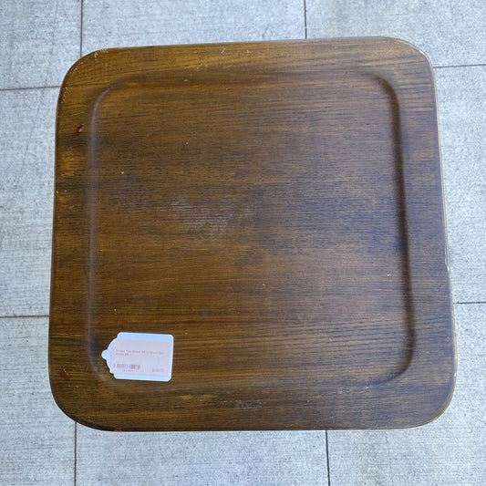 Wood Top Black Metal Base Bar Stool C STOOLS