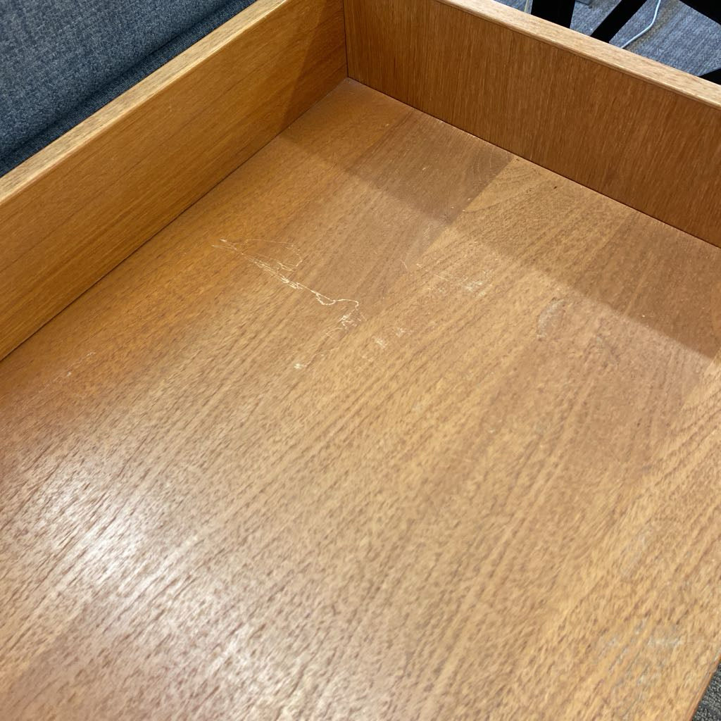 Mid Century Teak Record Console (AS IS)