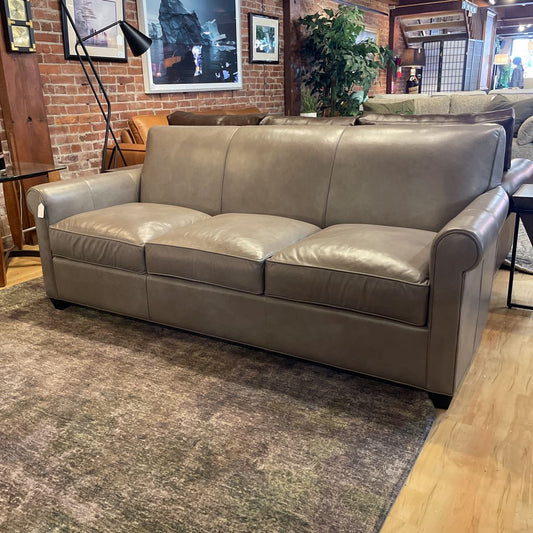 C&B Stone Leather 3 Seat Sofa U SOFAS