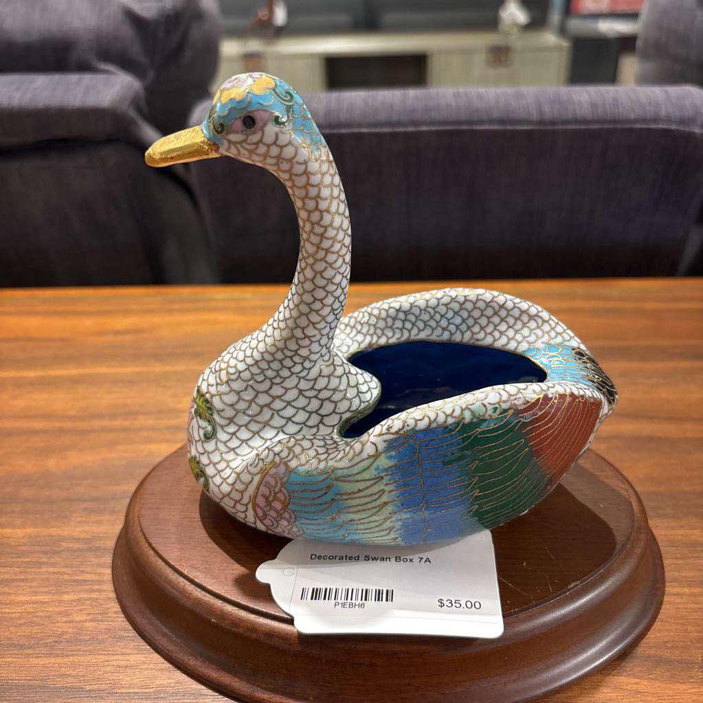 Decorated Swan Box