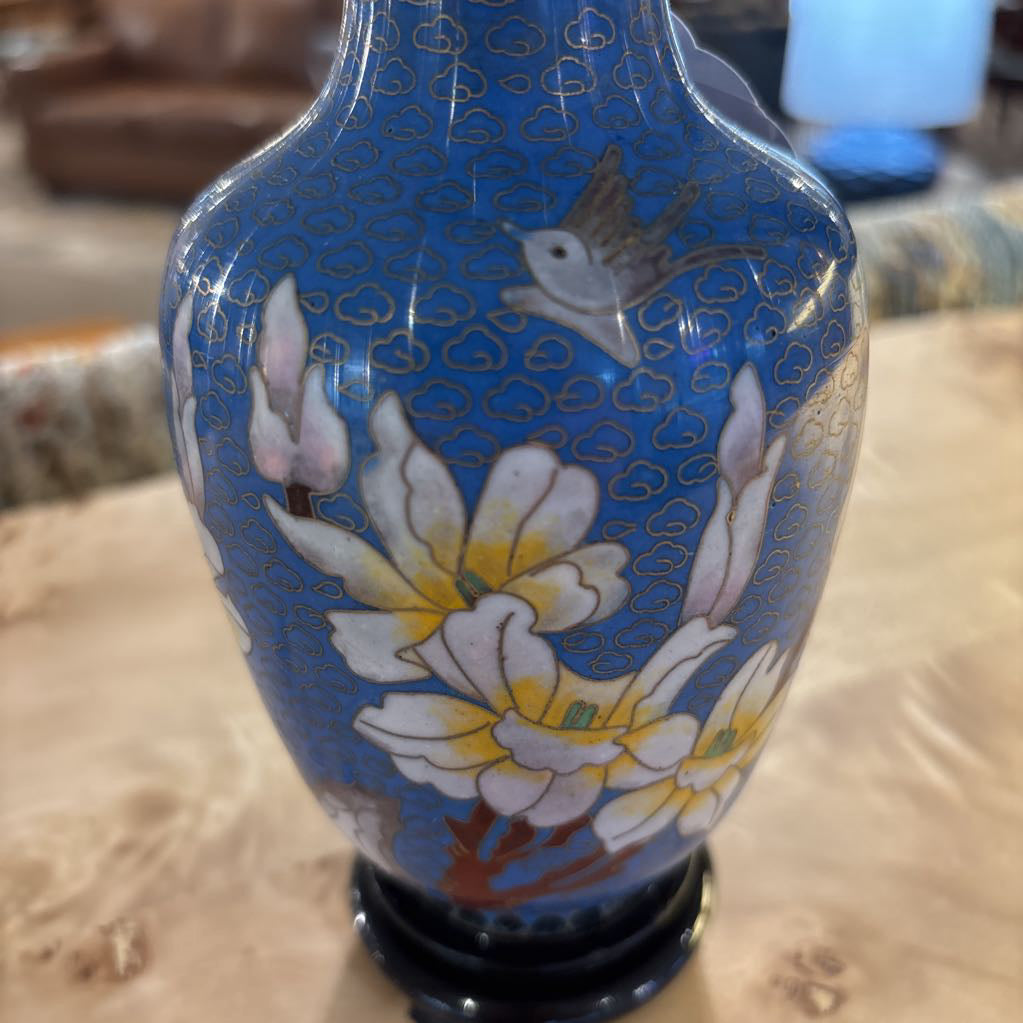 Vintage Chinese Blue Mini Vase