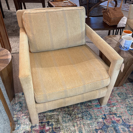 Parson Style Cream Accent Chair (AS IS) U ACCENT CHAIRS