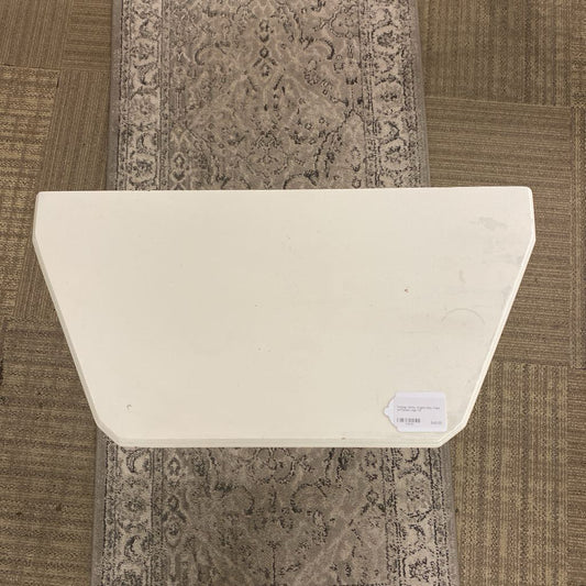 Vintage White Angled Side Table w/Turned Legs C SIDE TABLES