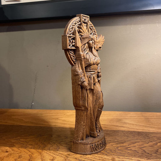 Morrigan Wiccan Carved Image UNIQUE FINDS
