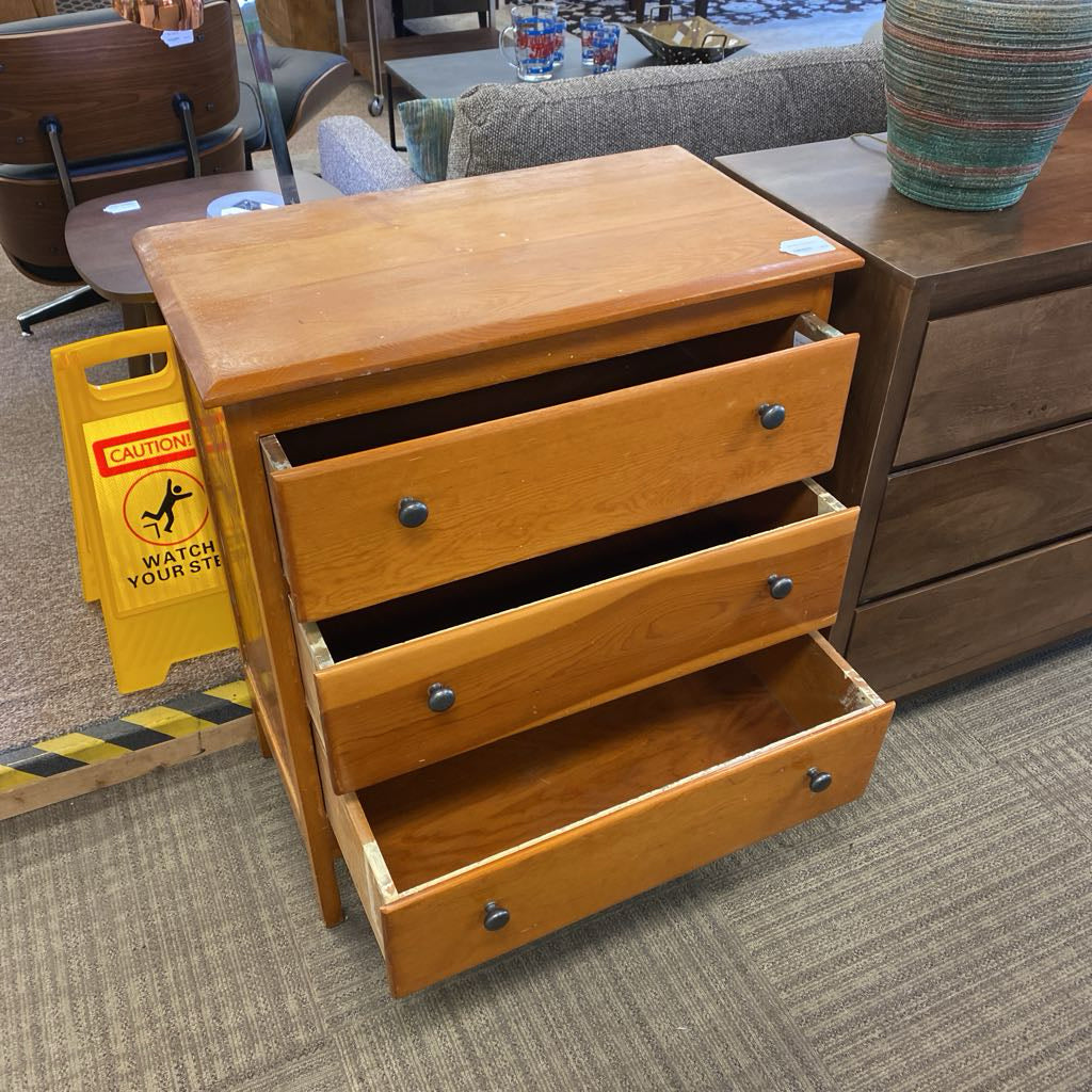 Pine Three Drawer Chest