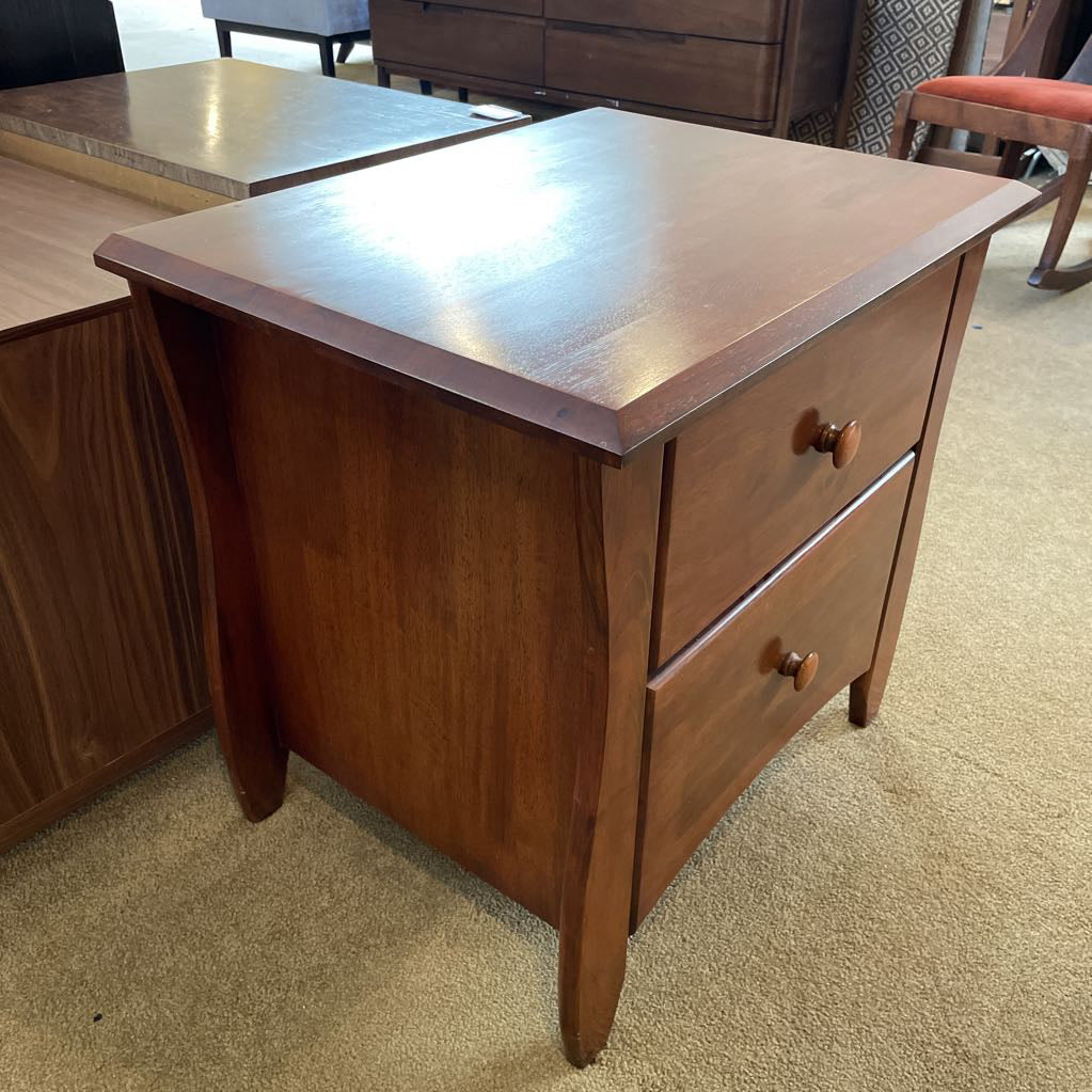 2 Drawer Shaker Style Nightstand